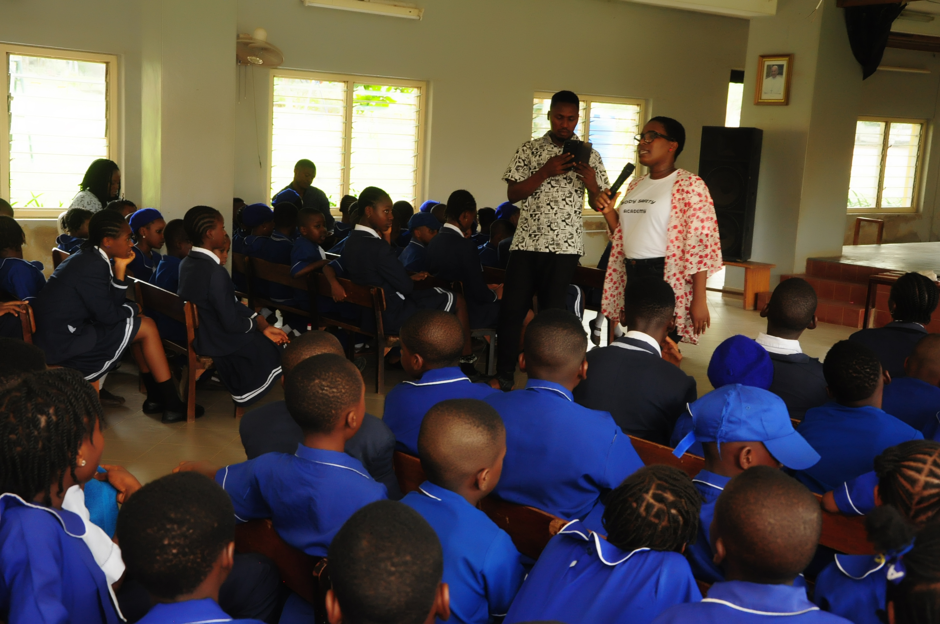 Anti-GBV Campaigner, Body Safety Expert Henrietta Nonye Odey during #RaiseDontRuin Campaign