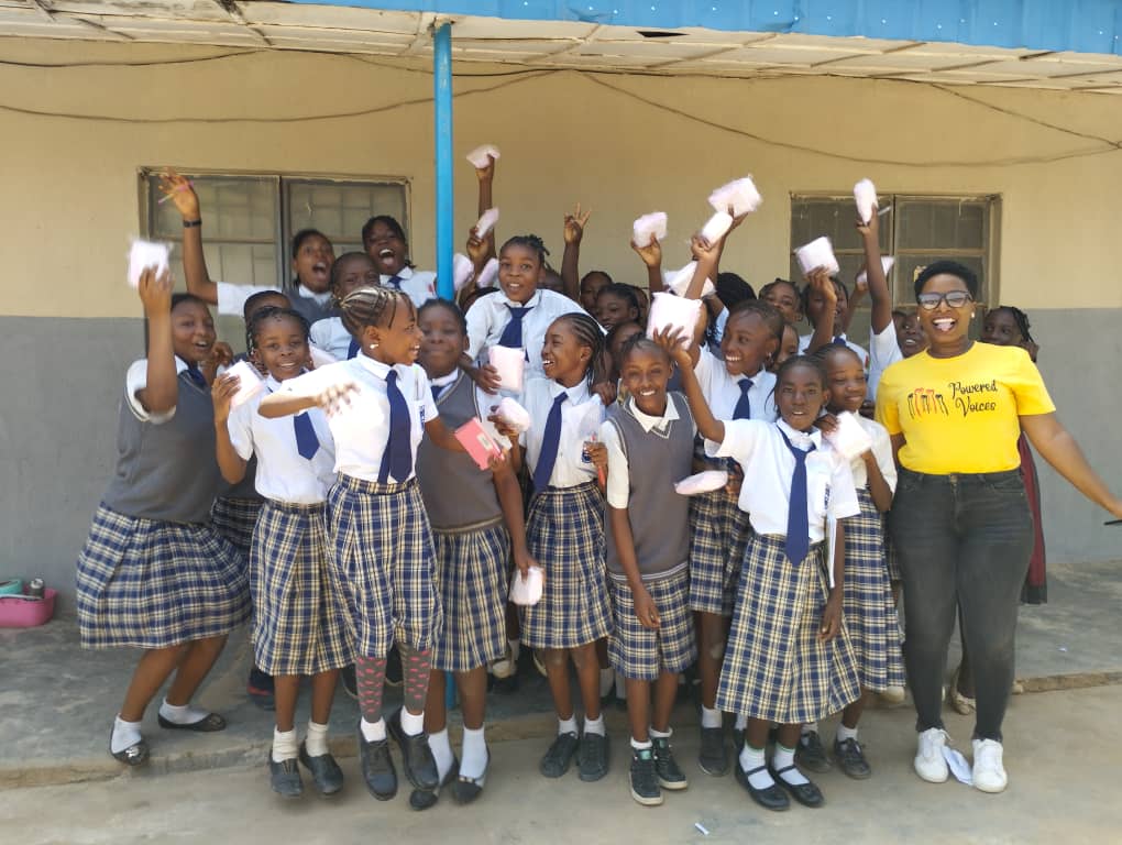 Henrietta Nonye Odey with the #HerRightsHerFuture some of the Beneficiaries
