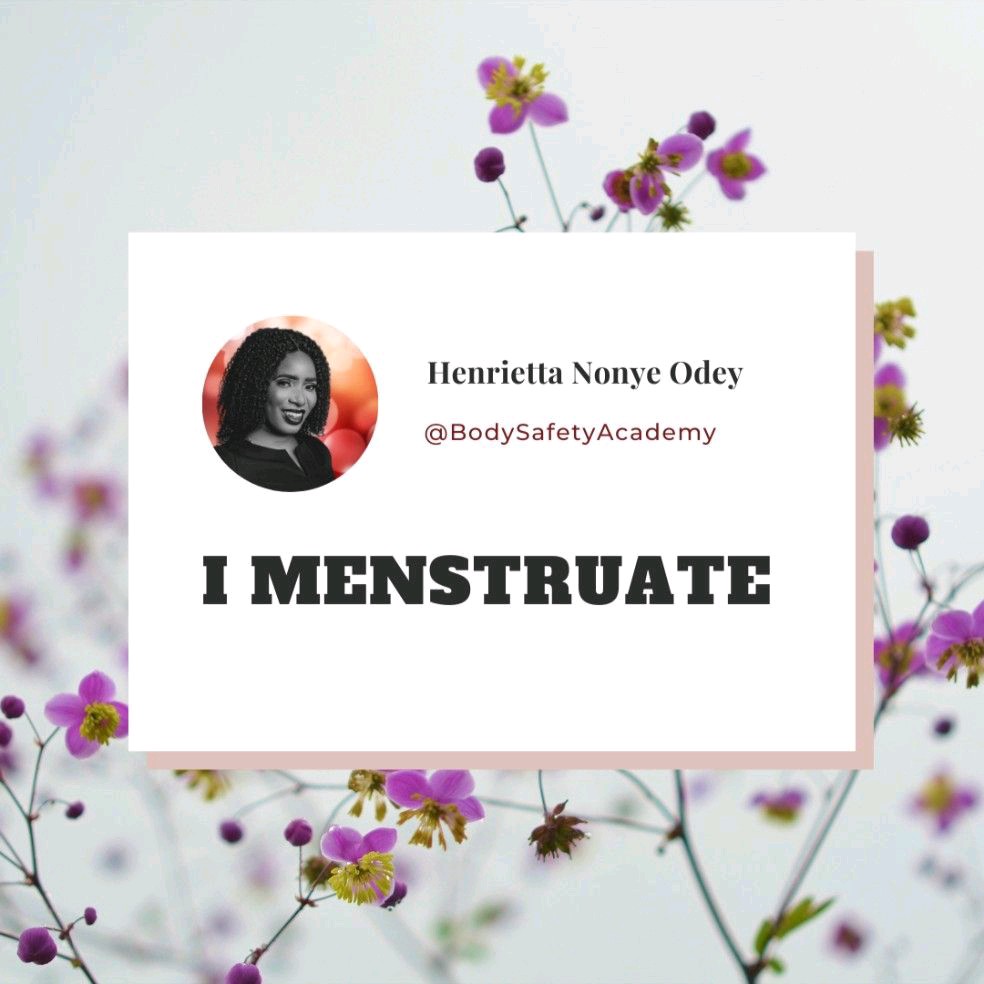 Menstruation. Period Shame. Women. Girls. Menstrual Health. Menstrual Hygiene. Henrietta Nonye Odey
