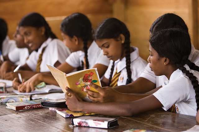   Girls’ education in Sri Lanka has significantly improved over the years 