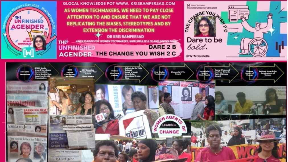 Happy international Women's Day Gender Equality The Unfinished Agenda Dare 2 B the Change!