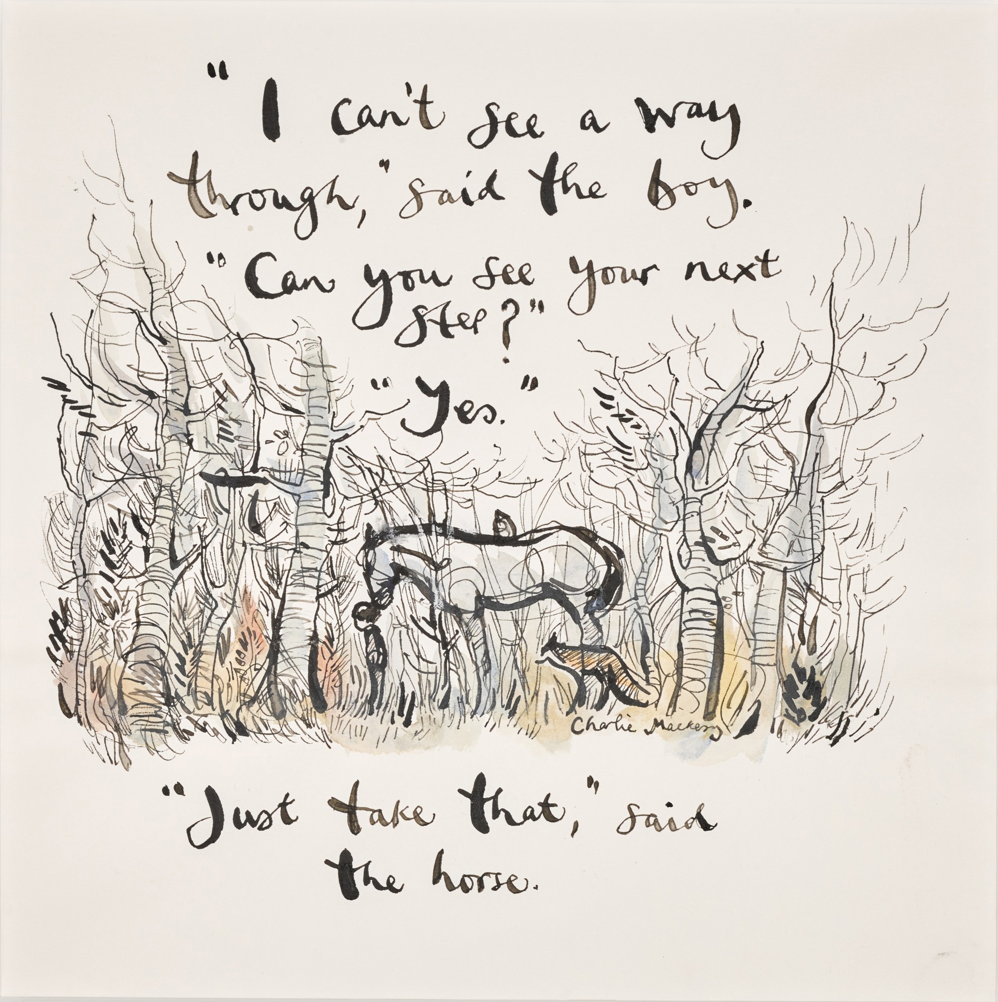 Image: Quote from 'The boy, the mole, the fox and the horse' by Charlie Mackesy