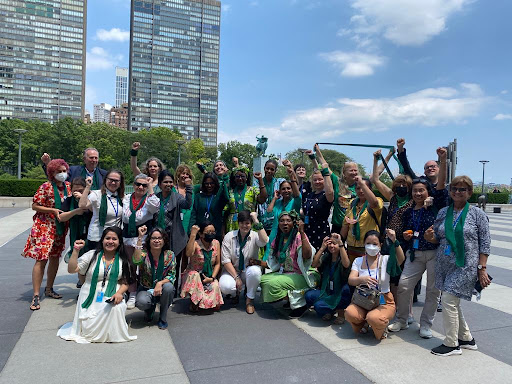 Pañuelos verdes (green scarves) for reproductive rights