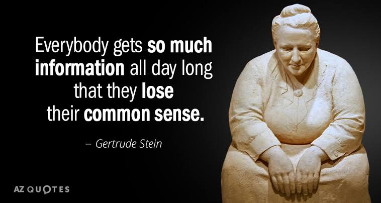 Quote on too much information 