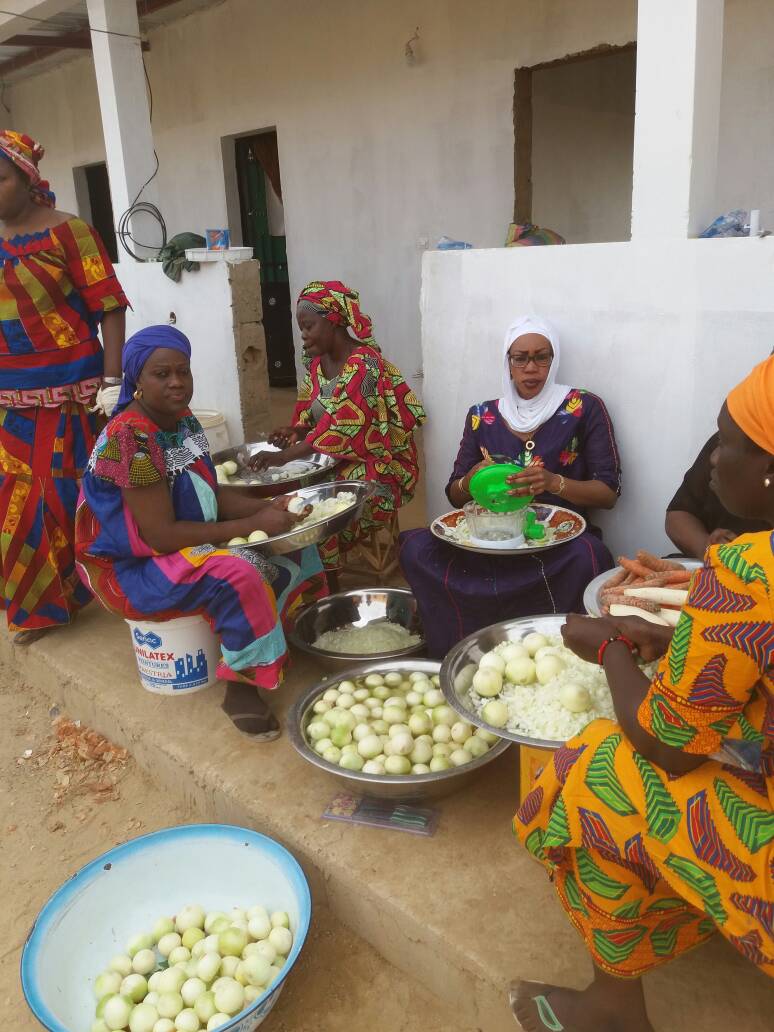 In Senegal we often prepare meals and break bread together as we have been doing since time and earth space in Village life mode.