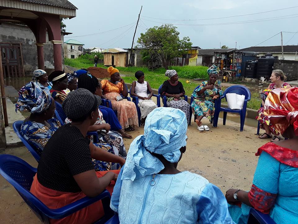 We visited the women that we trained in Ajangbadi