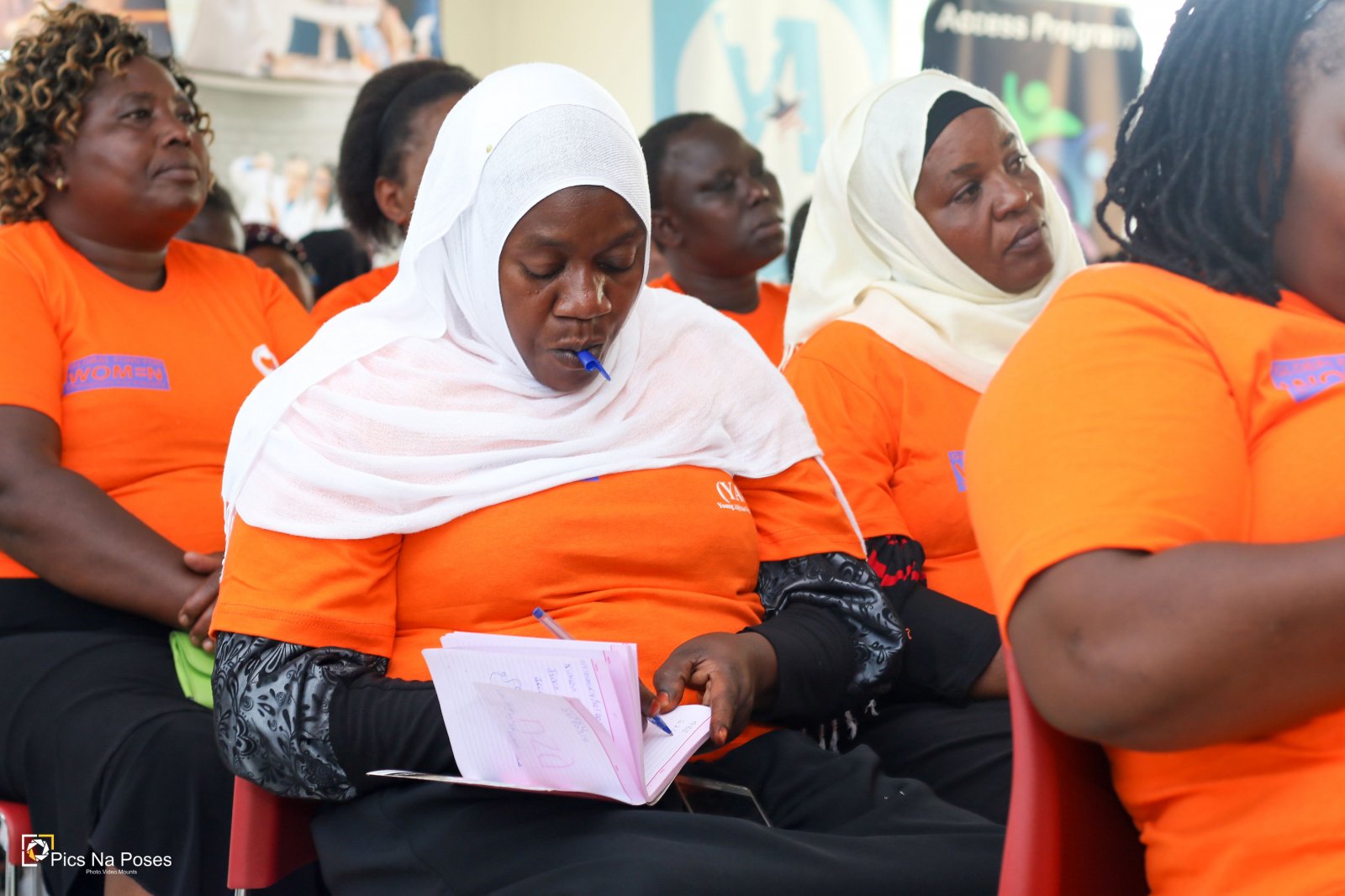 women offline training on how to use social media to share messages