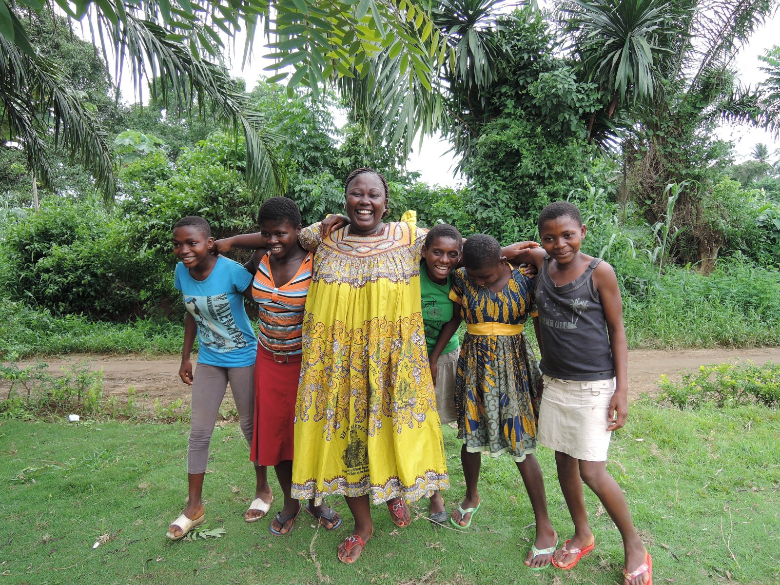 Me and scholarship beneficiaries in a play mode