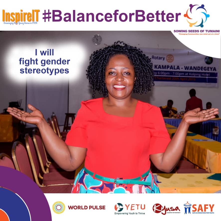 Mrs. Sarah Nangendo Buwembo is a business woman in Kampala, who is passionate about women's rights. She will fight gender stereotypes. What is your pledge this womens day. #Genderbalance #Genderequality #IWD2019 #Genderdisparity
