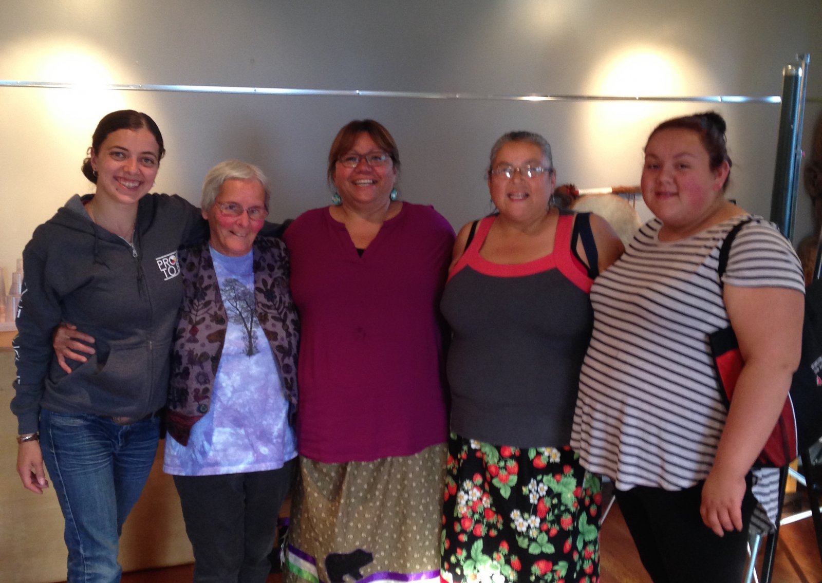Celebrating this chance to meet with the Michipicoten women along the shores of Lake Superior.