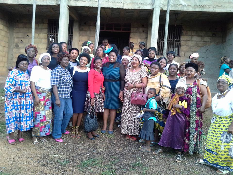 posing with the women of Presbyterian church Lafe Baleng in the west region of Cameroon after a very successful conference that brought together more than 300 participants