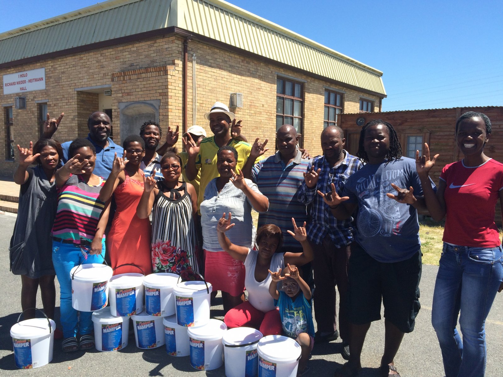 100 families benefited from the food hampers, which were donated to TMFSA by Shoprite South Africa. Touching lives of the ordinary people!