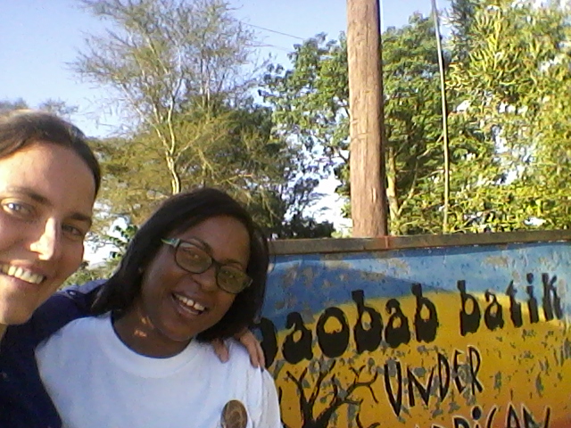 Ms. Brafit CEO with host - Signhild Thorne of for Breast-Care workshop with Baobab Batik staff and for a tour of the Women Owned Social Enterprise in Swaziland.