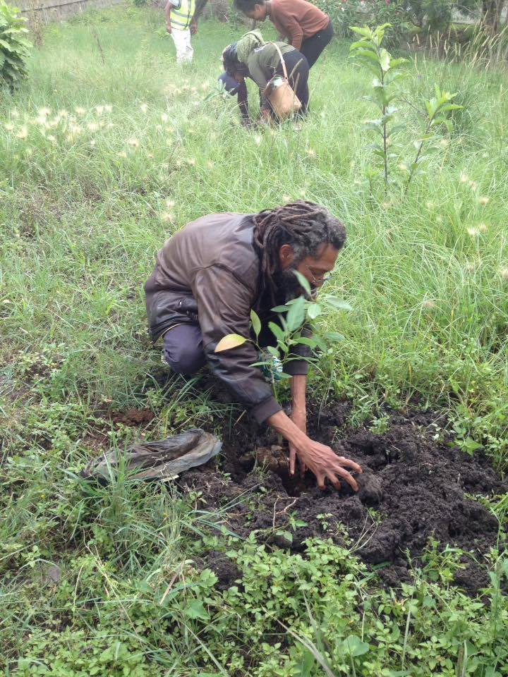 Member of PGIA, planting his tree in CMC compound