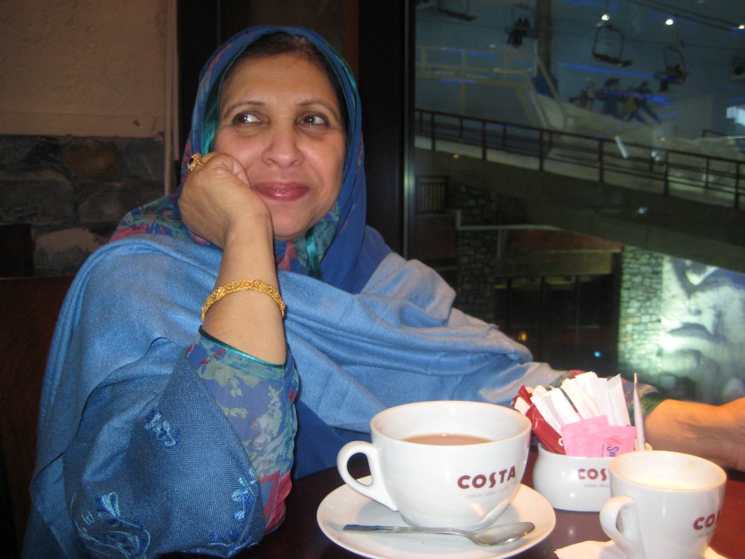 Mrs Meshar Mumtaz Bano visiting Dubai, Mall of the Emirates