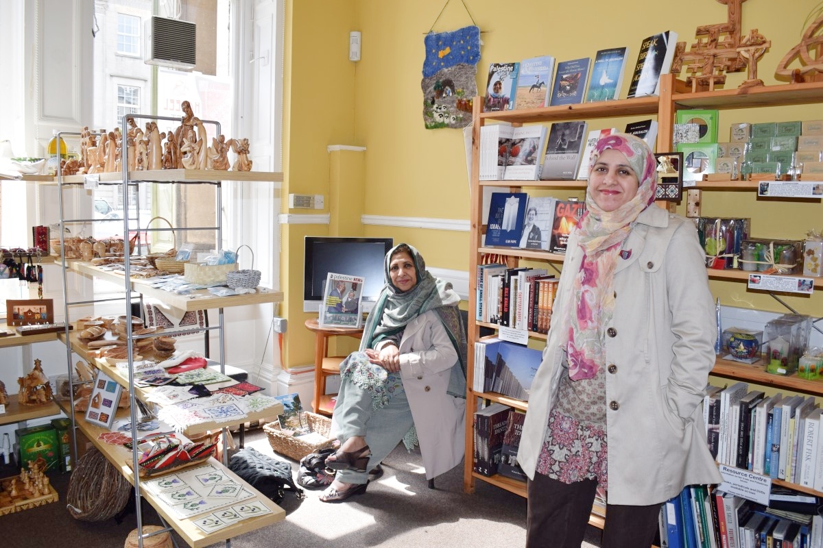Mum was a staunch supporter of my fairtrade work and regularly supported fairtrade by purchasing fairtrade bananas, tea, coffee and chocolate.  I am very happy we visited the Hadeel Fairtrade Palestinian Shop with my sister Irem in Edinburgh, UK, together.  Location: Edinburgh, UK - May 2014