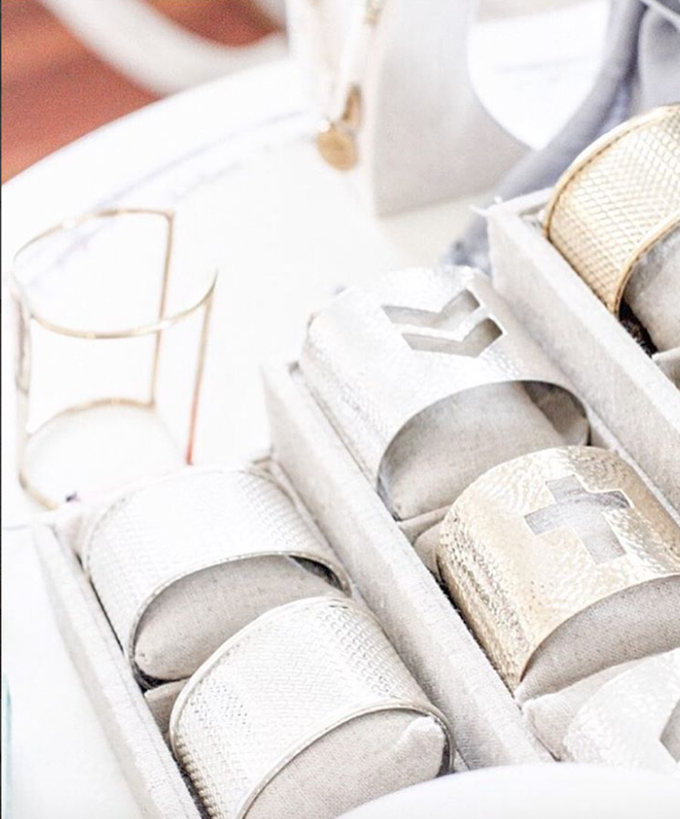 Trending now: Statement Cuffs. Go simple with the Woven Metal Cuff or stand out with the Chevron & Cross Cuff.