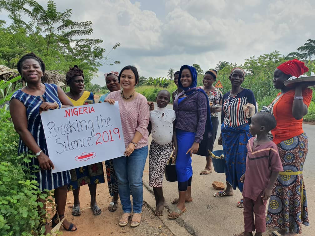 Nigeria Breaking the Silence 2019 Campaign was a 'coming together' of two World Pulse women, Olutosin and me, who World Pulse brought together 10 years ago on www.worldpulse.com