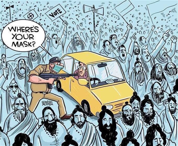 A WhatsApp forward (Exercise: Can you find the Wise, Popular and Divine in this picture?)