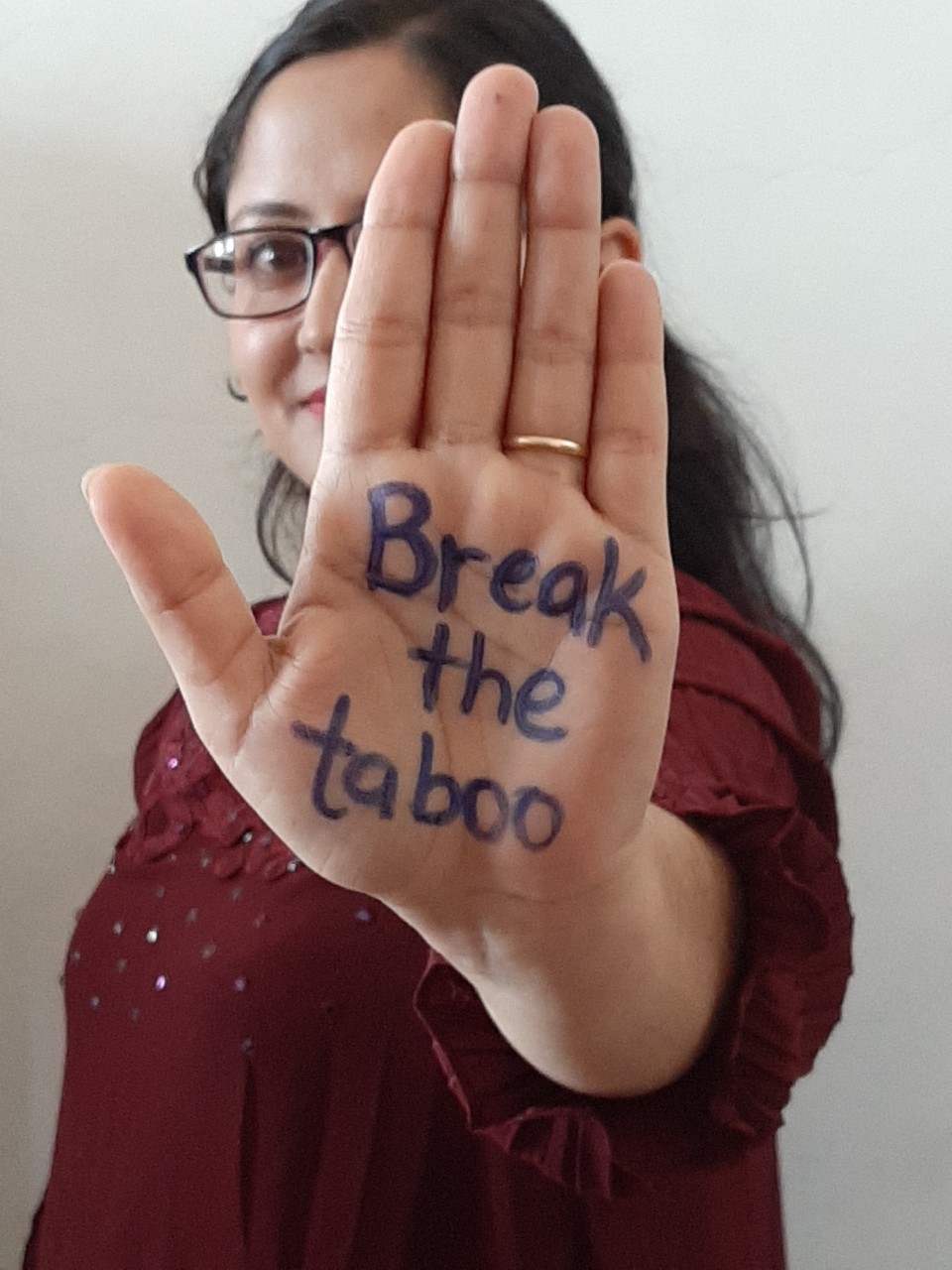 We have to break the taboos regarding menstruation and make people think it in a positive way as a physiological process.