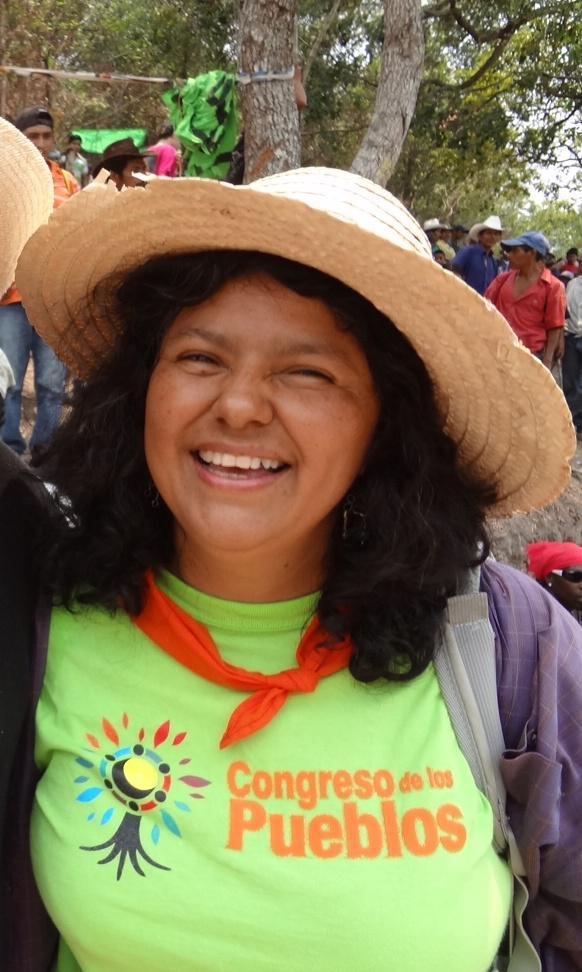 Berta Cáceres 1973 - 2016. Photo Credit: Fr Melo Coto SJ and ISN