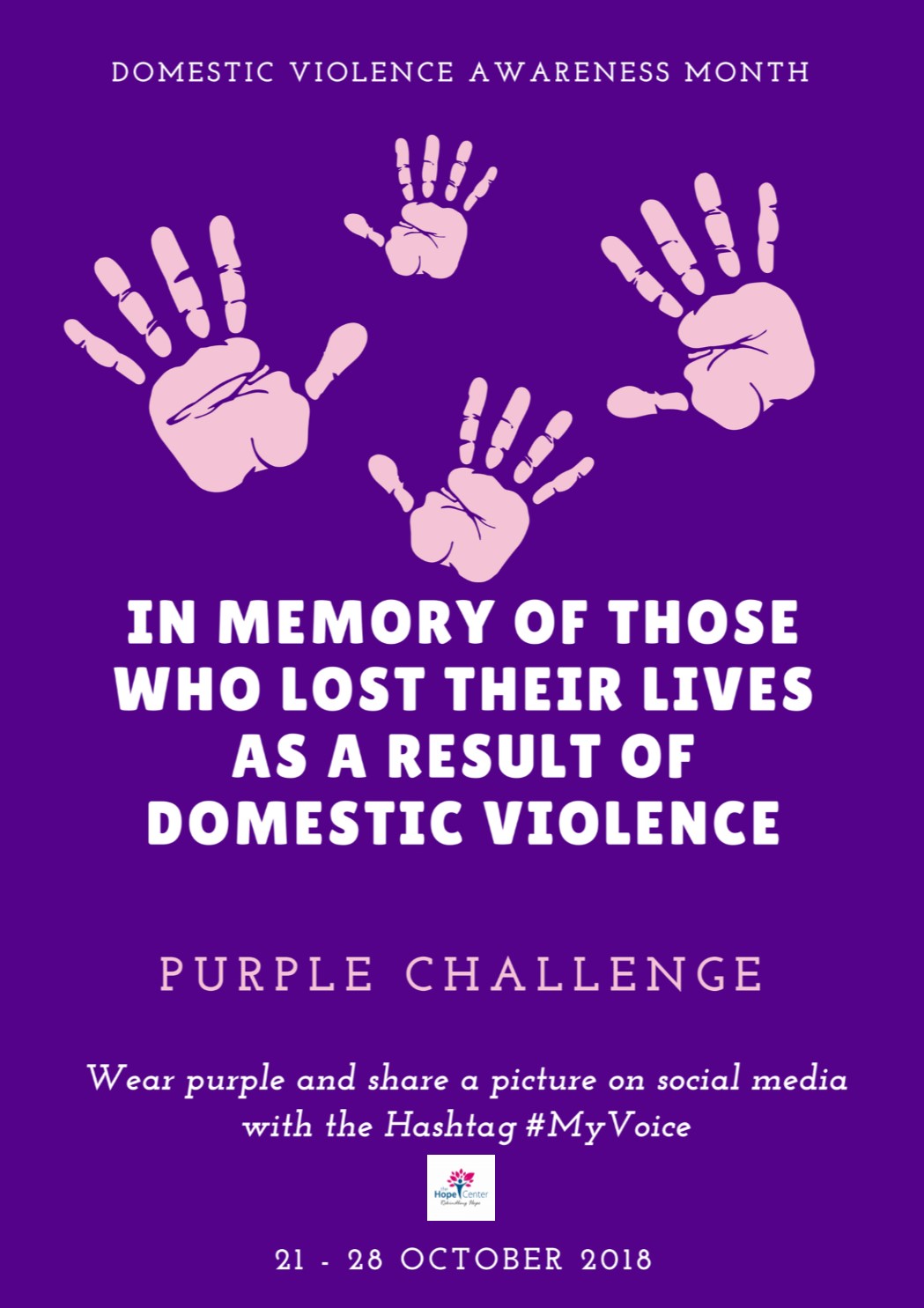 <p>In memory of those who lost their lives as a result of Domestic Violence</p>