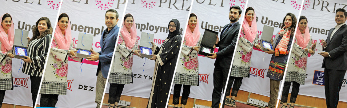 The honorable guests were Ms. Hanna Lakhani, CMO, Roshni Rides, Ms. Anum Kamran, Founder & CEO, Buyon.pk, Mr. Omer Salimullah, Head of Open Banking and Ecosystem Development, JS Bank, Mr. Anaz Niaz, CEO, Viscous.co, Ms. Nadia Patel, Founder & CEO, Sheops, Ms. Madiha Shamim Co Founder Hr Ways, and motivational speaker Mr. Faraz Ahmed.