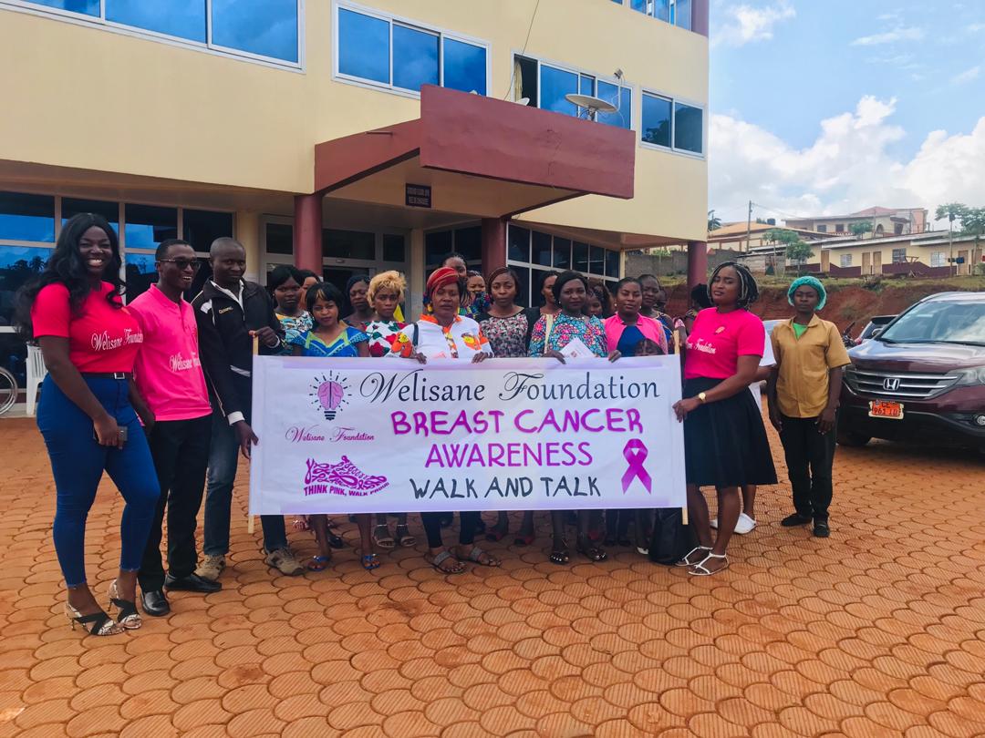Group photo with some participants of the breast cancer talk