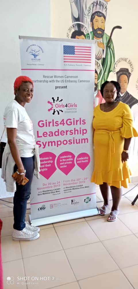With Nakinti at the Girls4Girls Leadership Symposium her organization organized