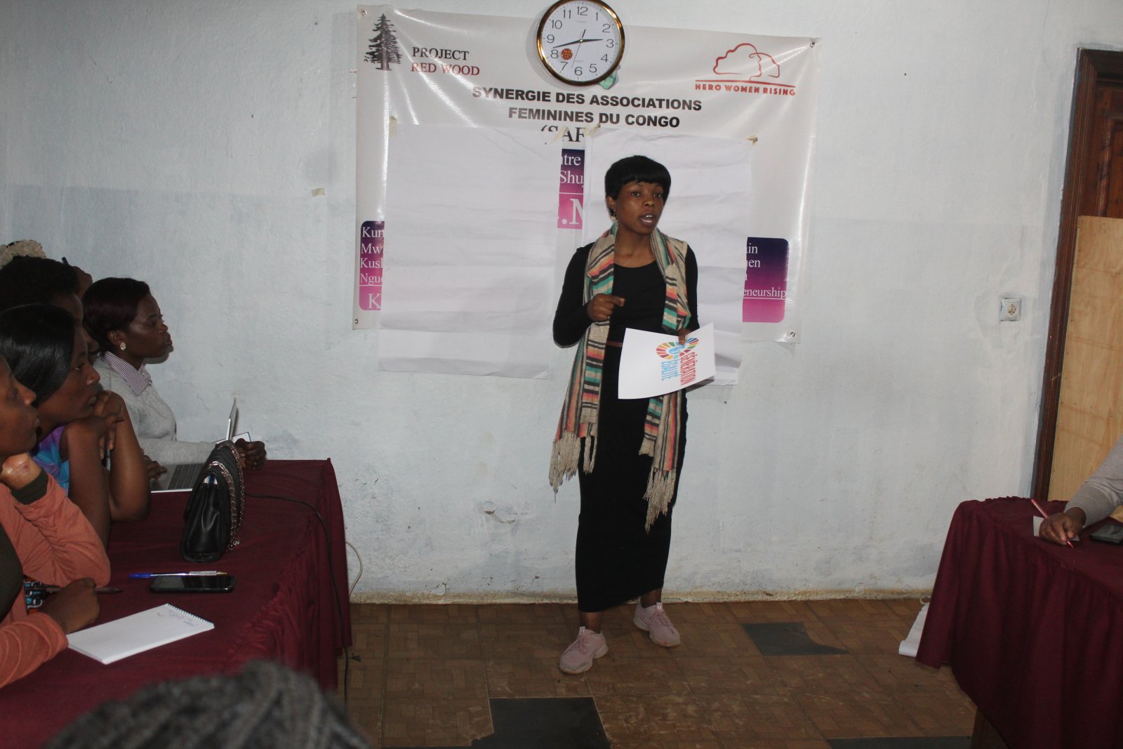 that same day I also had the workshop with the women leaders for peace. we spoke on the same subject the equality generation