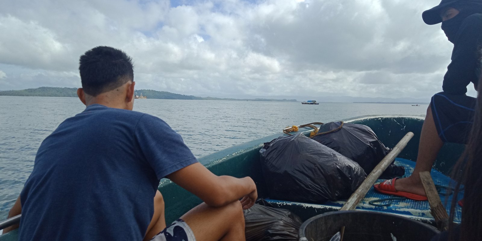 taken after the group gathered trash from Panalaron Bay, Tacloban City, Philippines