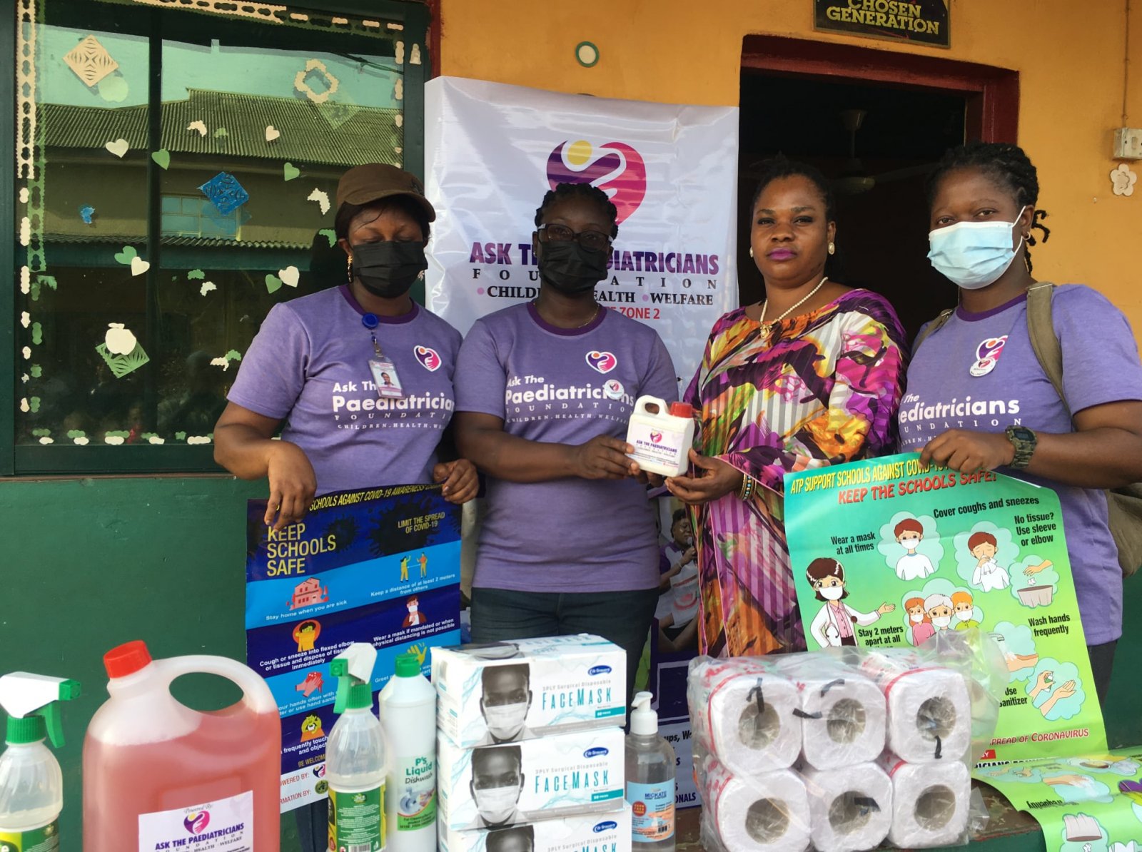 ATP Lagos donating hygiene items to schools