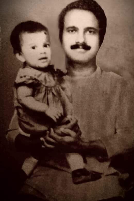 With my father when I was 3