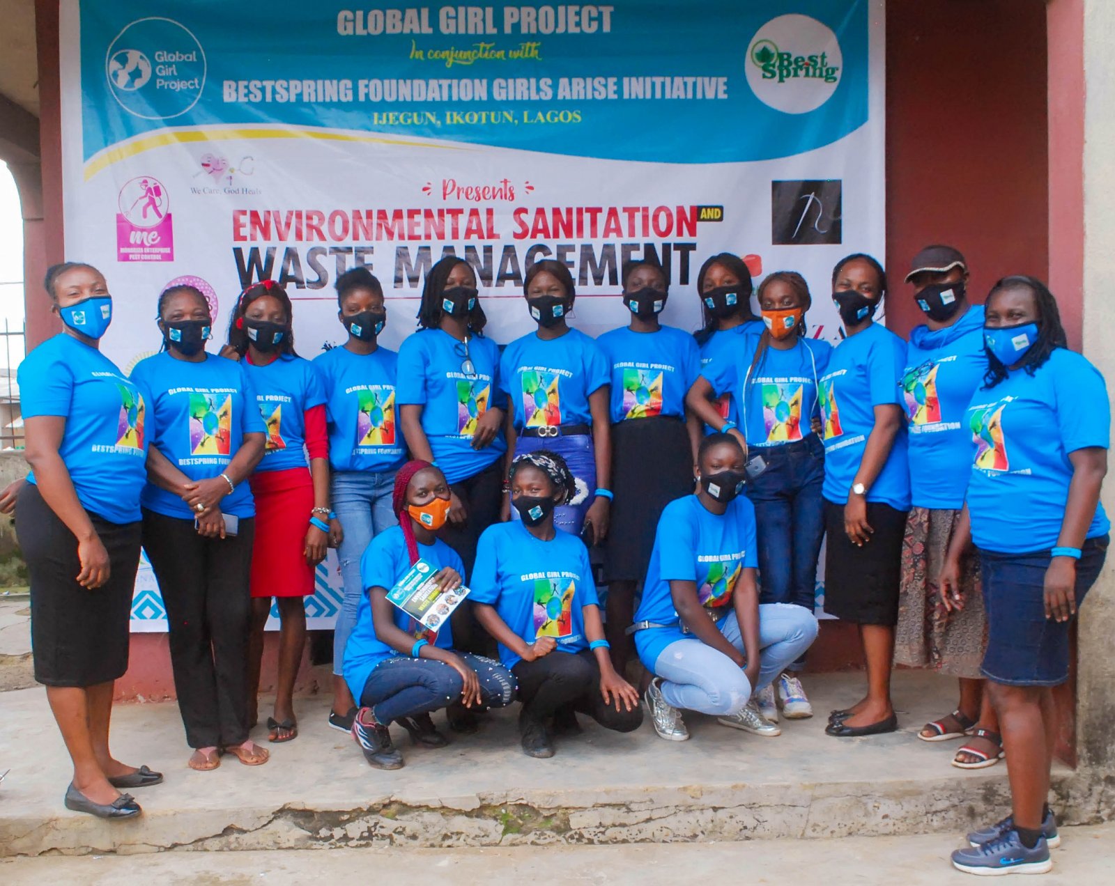 Their theme was Environmental Sanitation and waste management