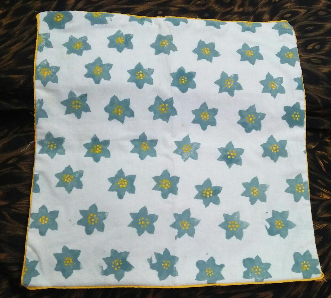 Print made by potatoes.