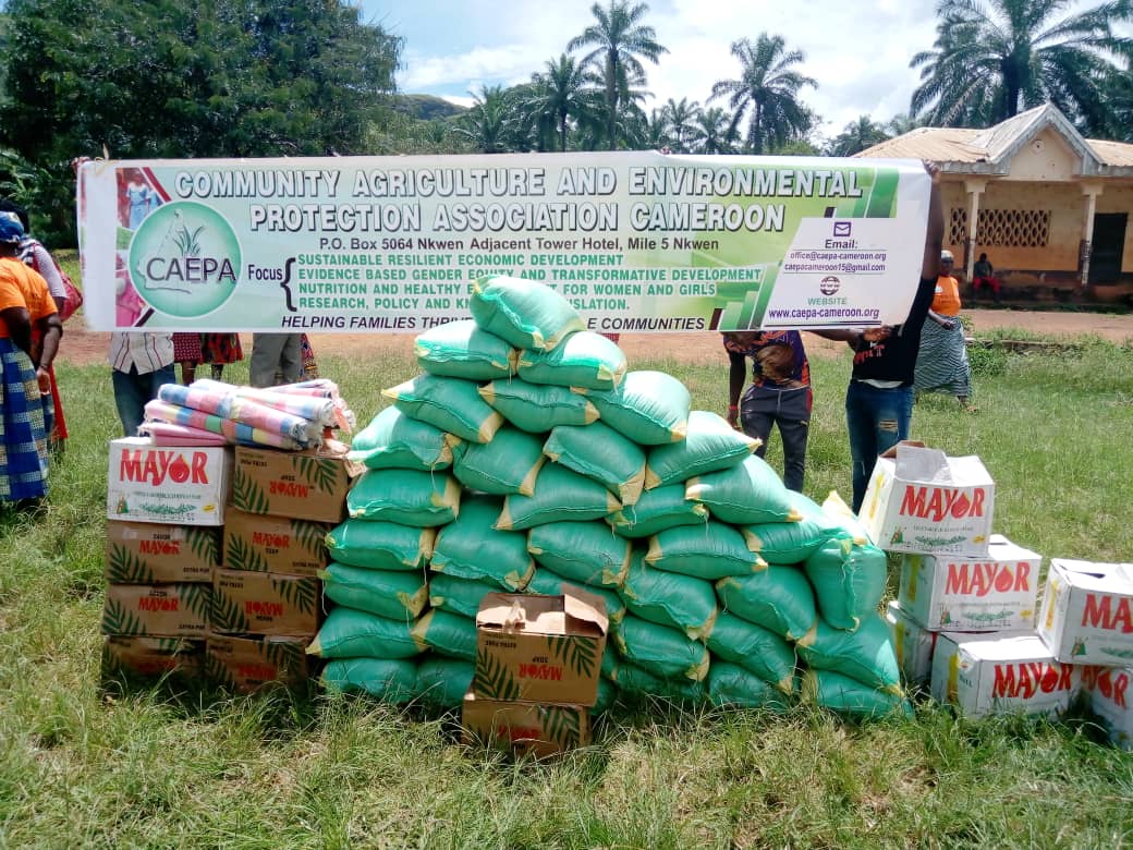 items consist of rice, groundnut oil, soaps and other basic commodities aimed at improving the life of the women in that part of the region.