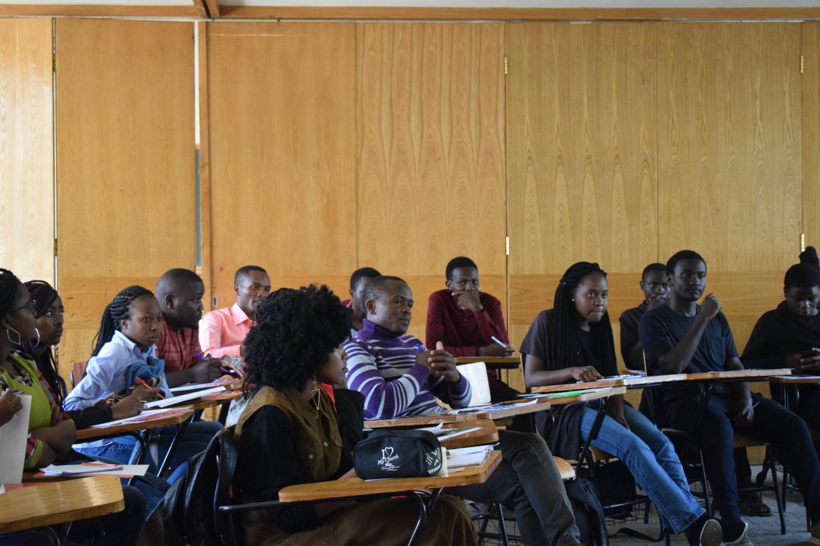 Catholic university of Eastern Africa students during a discussion on agroecology-part of 16 Days of Global Action on agroecology