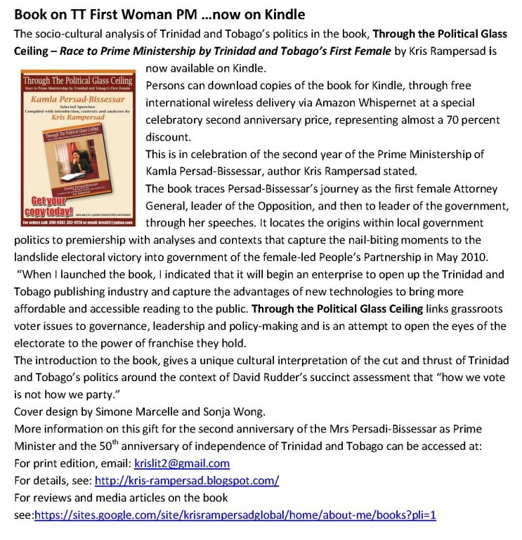 Through the Political Glass Ceiling Now on Kindle