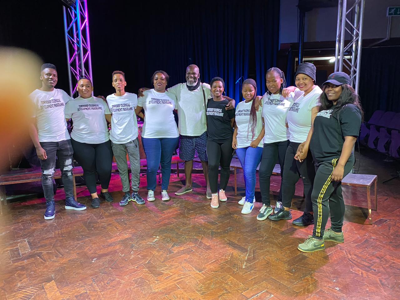 Mbuso is one of the Best artist we have in SA, singing traditional music, he also has his production company, in this picture we collaborated with him in one of his shows to inspire students even more, they got a privileged to set up for Mbuso's show and run rehearsals till the final dress rehearsal.