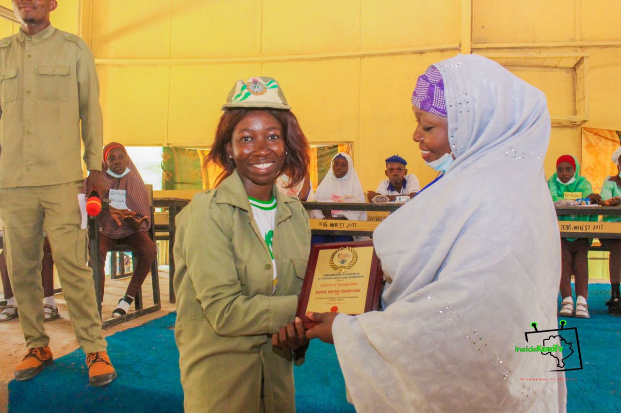 Me receiving an award