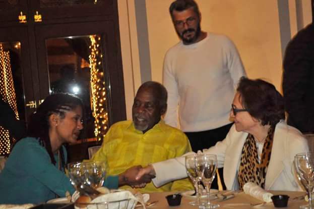 Djamila with Danny Glover and his wife
