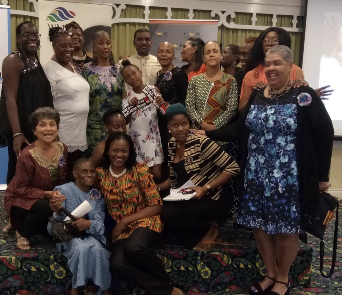 Here I am with my WMW Jamaica sisters at our organisation's 30th anniversary celebration. Here's to many more years of intergenerational strength through ART (advocacy, research, training) with heart!