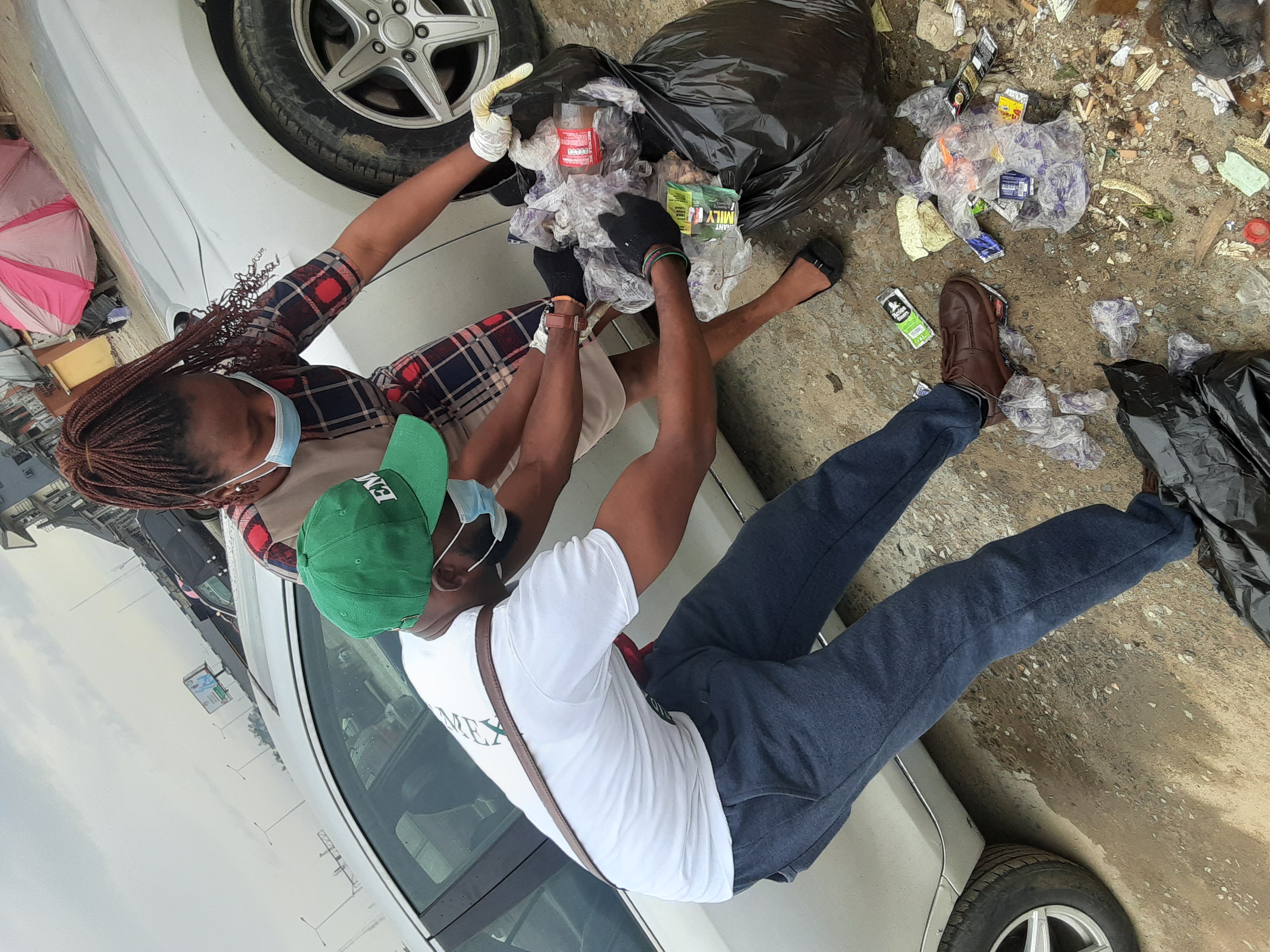 Bagging the waste