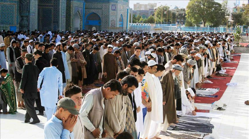 Eid prayer in the mosque
