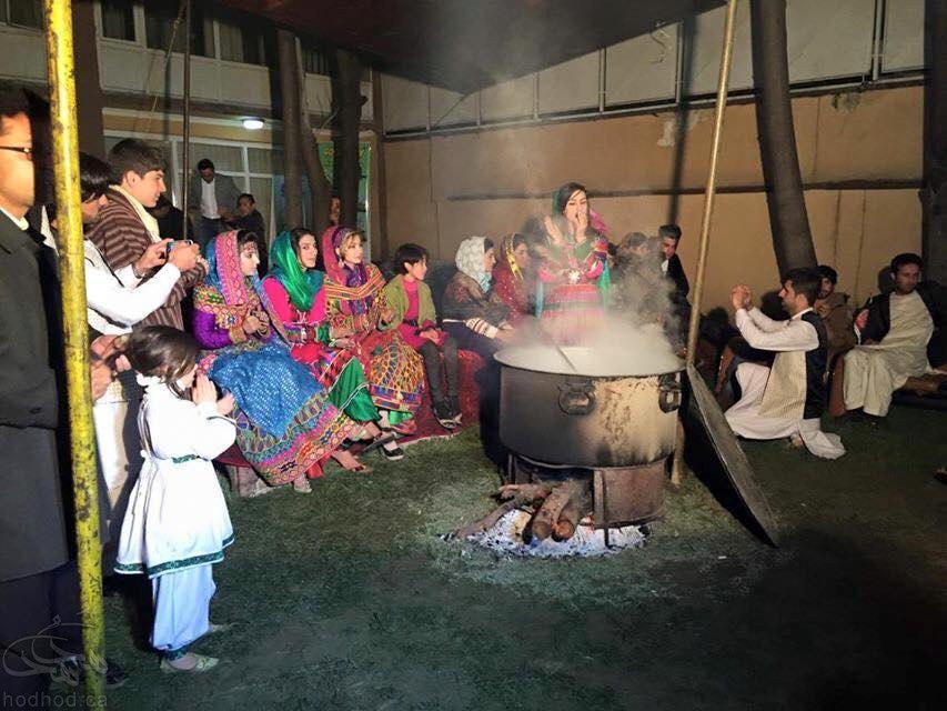 Samnak cooking ceremony with Afghan women